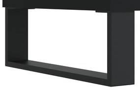 vidaXL Έπιπλο Δίσκων Μαύρο 100 x 38 x 48 εκ. από Επεξεργασμένο Ξύλο