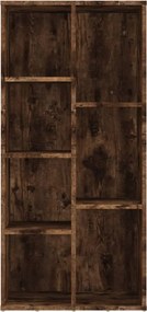 vidaXL Βιβλιοθήκη Καπνιστή Δρυς 50 x 25 x 106 εκ.