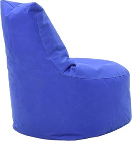 Πουφ πολυθρόνα Norm pakoworld υφασμάτινο αδιάβροχο μπλε