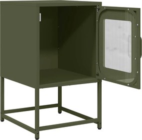 vidaXL Κομοδίνο ντουλάπι Ελαιοπράσινο 36x39x60,5 cm