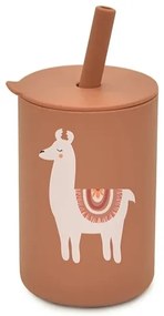 Ποτηράκι σιλικόνης με καλαμάκι Babyllama 160ml