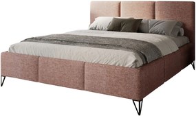 Επενδυμένο κρεβάτι Loren-Roz-200 x 200