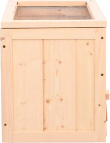 vidaXL Κλουβί Χάμστερ 60 x 30 x 35 εκ. από Μασίφ Ξύλο Ελάτης