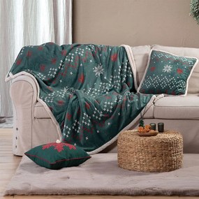 Ριχτάρι Sherpa Holly Jolly Green Nef-Nef Armchair 130x180cm Πολυέστερ