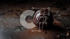 Σετ των 2 Intra Συλλεκτικό Ξύλινο Παζλ Plywood 4mm - Μαύρο σοκολατένιο αυγό με ζάχαρη άχνη Σε Ξύλινο Κουτί - Διαστάσεις: 10x10 cm – 25 κομμάτια