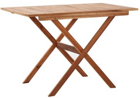 vidaXL Τραπέζι Κήπου 110 x 67 x 74 εκ. από Μασίφ Ξύλο Ακακίας