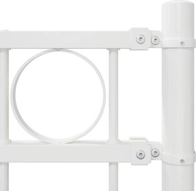 vidaXL Στοιχείο Φράχτη ASSEN Λευκό 170 x 150 εκ. Ατσάλι