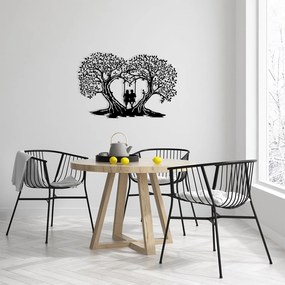 Decorative Metal Wall Accessory Love Black