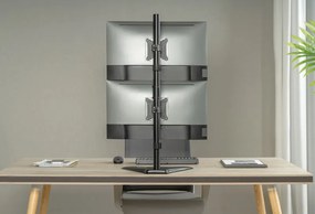 BRATECK βάση γραφείου για 2x οθόνες LDT66-T02V, 17-32", έως 9kg
