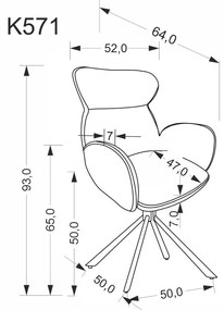 Καρέκλα Marine-Kafe Anoixto (2) τεμάχια
