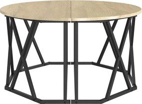 vidaXL Τραπεζάκι σαλονιού Δρύς Sonoma 80 x 80 x 42 cm