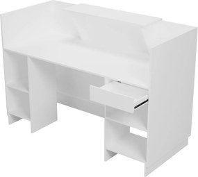 ΓΡΑΦΕΙΟ ΥΠΟΔΟΧΗΣ (RECEPTION) BARRY HM2153.02 ΜΕΛΑΜΙΝΗ ΣΕ ΛΕΥΚΟ 160x70x110Υεκ.