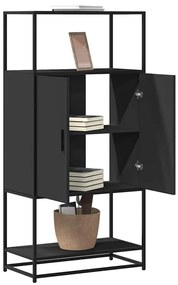 vidaXL Ντουλάπι Μαύρο από 68x35x139 cm Επεξεργασμένο Ξύλο και μέταλλο