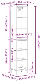 ΝΤΟΥΛΑΠΙ ΚΑΠΝΙΣΤΗ ΔΡΥΣ 34,5 X 32,5 X 180 ΕΚ. ΕΠΕΞΕΡΓΑΣΜΕΝΟ ΞΥΛΟ 3189834