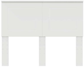 vidaXL Κεφαλάρι με κεφαλάρι Λευκό 135 cm Επεξεργασμένο ξύλο