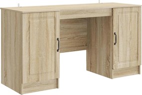 vidaXL Γραφείο Sonoma Δρυς 142,5 x 50 x 75 εκ. Επεξεργασμένο Ξύλο