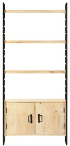 vidaXL Βιβλιοθήκη με 4 Επίπεδα 80 x 30 x 180 εκ. από Μασίφ Ξύλο Μάνγκο