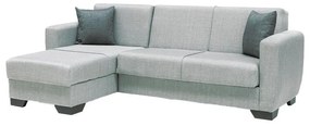 Γωνιακός Καναπές Κρεβάτι New Dolce Fylliana Ανοιχτό Γκρί 240x146x85εκ 240x146x85 εκ.