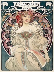 Αναπαραγωγή Lady in Green, Alfons Mucha