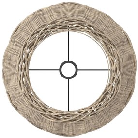 vidaXL Καπέλο Φωτιστικού Καφέ Ø50x30 εκ. από Wicker