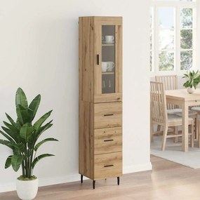 VidaXL Highboard Artisan Oak 34,5 x 34 x 180 εκ. Επεξεργασμένο Ξύλο