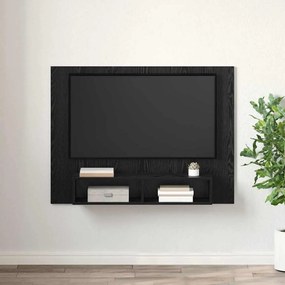 vidaXL Τηλεοπτική Κάβα Τοίχου Επιτοίχιο Μαύρη δρυς 120 x 23.5 x 90 εκ.