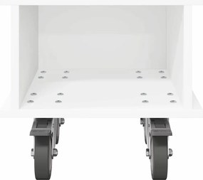 vidaXL Βάση TV Λευκό 37 x 35 x 35 εκ Επεξεργασμένο ξύλο