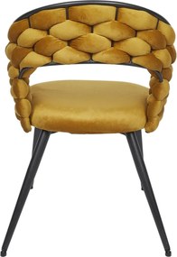 ΚΑΡΈΚΛΕΣ &amp; ΠΟΛΥΘΡΌΝΕΣ SAWYER CHAIR MUSTARD YELLOW A1 HD0358