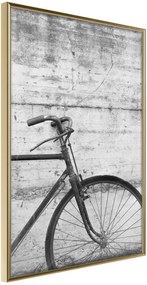 Αφίσα - Bicycle Leaning Against the Wall - 20x30 - Χρυσό - Χωρίς πασπαρτού