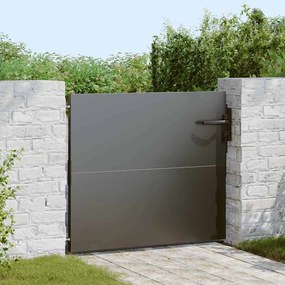 vidaXL Πύλη Κήπου Μαύρο 105 x 100 εκ Ατσάλι με Επικάλυψη Πούδρας