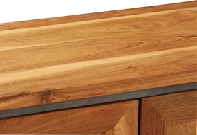 vidaXL Ντουλάπι 65 x 30 x 70 εκ. Ανακυκλωμένο Ξύλο Teak &amp; Ατσάλι