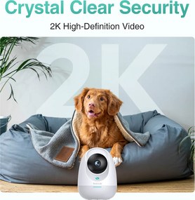 BOTSLAB smart κάμερα C213, 3MP/2K, WiFi &amp; LAN, 360° PTZ, SD