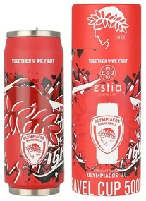 Estia Θερμός – Ποτήρι Για Καφέ Travel Cup Olympiacos BC Edition 500ml Together We Fight 00-27100