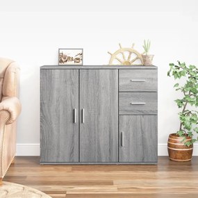vidaXL Ντουλάπι Γκρι Sonoma 91x29,5x75 εκ. από Επεξεργασμένο Ξύλο