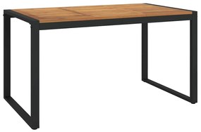 vidaXL Σέτ φαγητού για κήπο 5 pcs Μπεζ 140 x 80 x 75 cm