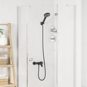 vidaXL Σετ Κεφαλής Ντους Μαύρο G 1 / 2 ίντσες