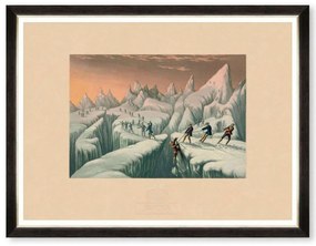 Κάδρο The Ascent Of MontBlanc I FA13477 80x60cm Multi MindTheGap Horizontal Ξύλο,Γυαλί