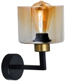 Φωτιστικό Τοίχου - Απλίκα Napoli 534LUN4103 15x20x26cm 1xE27 40W Black Opviq