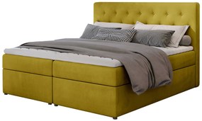 Επενδυμένο κρεβάτι Delande-160 x 200-Moustardi