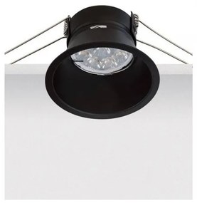 Χωνευτό Φωτιστικό Οροφής 8,3cm GU10 50W IP20 Zambelis-S007-Μαύρο S007