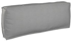 vidaXL Μαξιλάρι Παλετών για Πλάτη Γκρι 120 x 40 x 12 cm, Ύφασμα Oxford