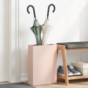 vidaXL Ροζ Θήκη Ομπρέλας - 28x12x41 εκ Ατσάλι