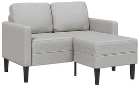 vidaXL 2θέσιος καναπές με πολυθρόνα σε σχήμα L 125 εκ. ύφασμα