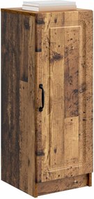vidaXL Πλαϊνό γραφείο Παλαιωμένο ξύλο 33 x 34,5 x 87 εκ.