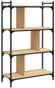 vidaXL Βιβλιοθήκη 4 Επιπέδων Sonoma Δρυς 76 x 32 x 123 εκ. Επεξ. Ξύλο