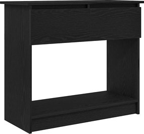 vidaXL Τραπέζι κονσόλας με συρτάρια Μαύρο 85,5x38,5x74,5 cm