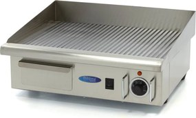 Griddle - Grooved - 55cm - incl Drip tray