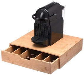 ESTIA ΘΗΚΗ ΓΙΑ ΚΑΨΟΥΛΕΣ ESPRESSO BAMBOO ESSENTIALS ΣΥΡΤΑΡΩΤΗ ΜΕ 5 ΡΥΘΜΙΖΟΜΕΝΕΣ ΘΕΣΕΙΣ