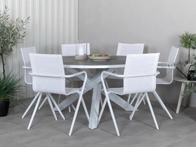 Σετ Τραπέζι και καρέκλες Dallas 2129, Polyξύλο, Ύφασμα, Μέταλλο | Epipla1.gr