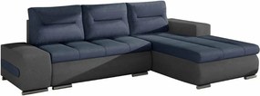 Γωνιακός καναπές Otto-Γκρι - Μπλε-Δεξιά